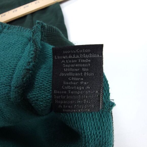 URBAN OUTFITTERS Standard Cloth Double Breasted Slub Military Jacket Green Large - Picture 7 of 7